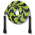 Pro-Grade Beaded Jump Rope for Beginners - color: Black/Green