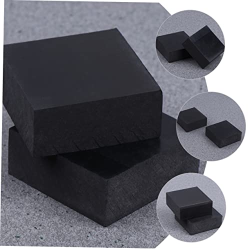 Cabilock 4pcs Exercise Mats Rubber Shock Absorber for Training Pad Home Thick Sound Insulation