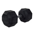 Power Systems Rubber Octagonal Dumbbell - size: 85-Pounds