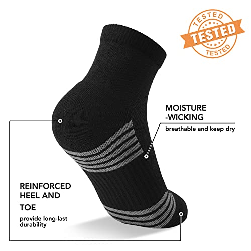 5 Pairs Copper Compression Socks for Women & Men - Ankle Plantar Fasciitis Arch Support Running Socks for Athletic - color: 04 Black/Multicolour 01, size: Small-Medium