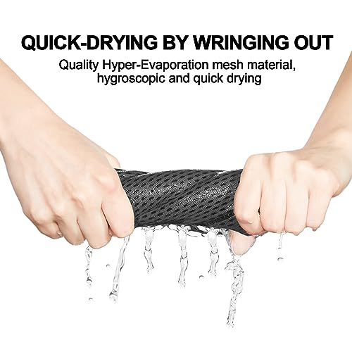Honoson Cooling Towel Bulk - Neck & Face Cool Chilly Towels Microfiber Breathable Sport Sweat Rag for Gym, Yoga, Travel, Camping, Running, Outdoor - color: Gray Series Color, size: 32"x12"