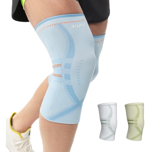 aoFIT Compression Knee Brace for Women & Men, 2 Pack AOCELL Knee Sleeve Support for Joint Comfort & Active Recovery – Breathable for Workout, Running, Gym, Sports, Fitness XXL