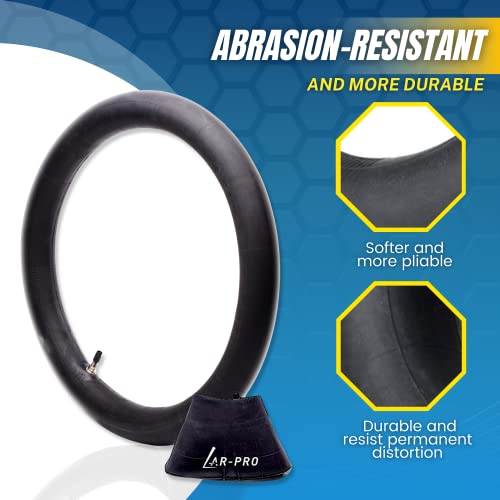 (2-Pack) 110/100-18 (4.50 x 18) Heavy-Duty Motorcycle Inner Tubes - 3mm Thick Butyl Rubber Inner Tubes - TR4 Valve Stems - Designed for Off-Road and Motocross Tires - size: 110/100-18 (4.50 x 18)