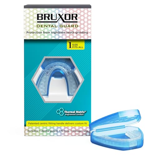 Dental Guard – Custom-Fit Mouth Guard for Grinding Teeth at Night – Slim Night Mouth Guards for Sleeping with Jaw Comfort – Easy & Secure Fit for Nighttime Enamel Protection (Clear, 1 Count)