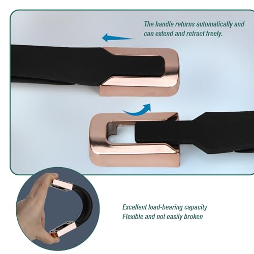 Luggage Replacement Handle, Suitcase Spare Grip, Travel Bag Repair Part | Ergonomic grip design, sturdy construction, comfortable hand feel, suitable for luggage repair and travel bag replacement - style: RB-004 Rose Gold