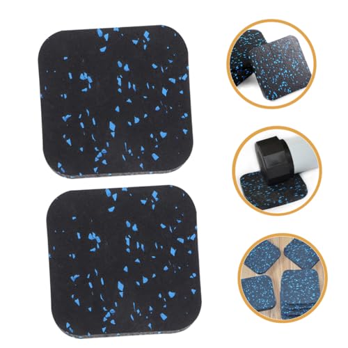 Alipis 8pcs Anti-Vibration Rubber Mats Treadmill Exercise Equipment Mat Shock Absorbing Floor Padding for Home Gym Workout Noise Reduction Fitness Flooring