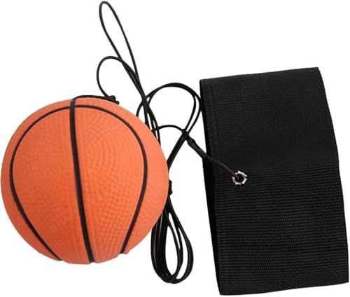 Reaction Training Ball with Wrist Strap, Basketball Reflex Trainer | High-bounce reflex ball with adjustable wrist strap for hand-eye drills, basketball practice, agility routines, and warmups