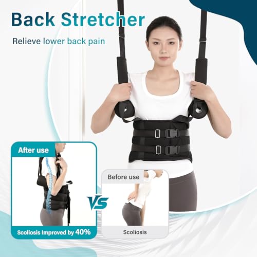 Back Stretcher, Lumbar Traction Device, Spinal decompression device for pain relief，Spinal decompression back stretcher for conditions such as herniated discs, sciatica, and spinal misalignment
