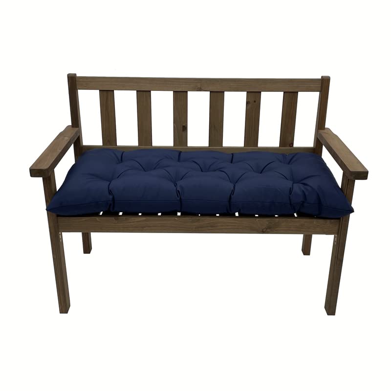 SEAHOME Indoor/Outdoor Bench Cushion,Waterproof Swing Seat Cushion,Outdoor Chair Cuhion,for Lounger Garden Furniture Patio Loveseat (47.2'' x 19.7'', Navy) - color: Navy, size: 47.2" x 19.7"