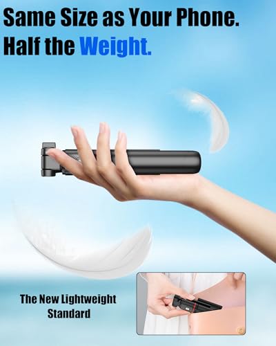 Selfie Stick with Light & Wireless Remote, Portable Phone Tripod Stand for iPhone & Android, Lightweight Foldable Selfie Stick for Travel, Vlogging, and Live Streaming - size: 40" Selfie Stick with Light and Wireless Remote