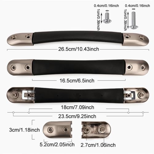 RDEXP Black Flexible Spare Strap Handle Grip Replacement for Suitcase Luggage Case (B15)