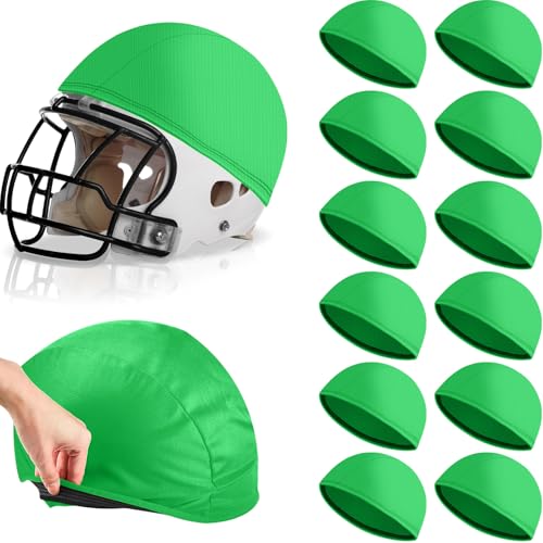 Ramede Football Helmet Covers for Practice Scrimmage Cap Helmet Cover Scrimmage Cap for Youth Adult Football Hockey Training Accessories 10.4 Inch in Diameter - color: Grass Green, size: Regular Style