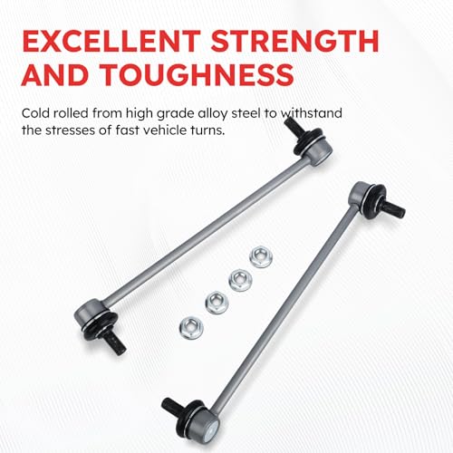 K750574 2pcs Zinc-Nickel Alloy Front Sway Bar End Link Stabilizer Bar Link Kit Fits for 2011-2020 Toyota Sienna Replaces# 4883017050 4882008030 - color: K750574, size: Sway Bar Links