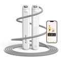 Jump Rope With Counter and App - Tangle-Free Rapid Speed Skipping Rope for Fitness, Home Exercise, Workout - Gifts for Adults, Women, Men, Kids - color: White