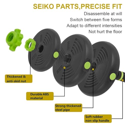 Adjustable Dumbbell Set, Adjustable Weights 30/44 /66/88 LBS Free Weight Set for Home Gym - size: 88 LBS-Round