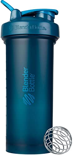 BlenderBottle Classic V2 Shaker Bottle Perfect for Protein Shakes and Pre Workout, 45-Ounce, Ocean Blue - color: Ocean Blue, size: 45 Ounces