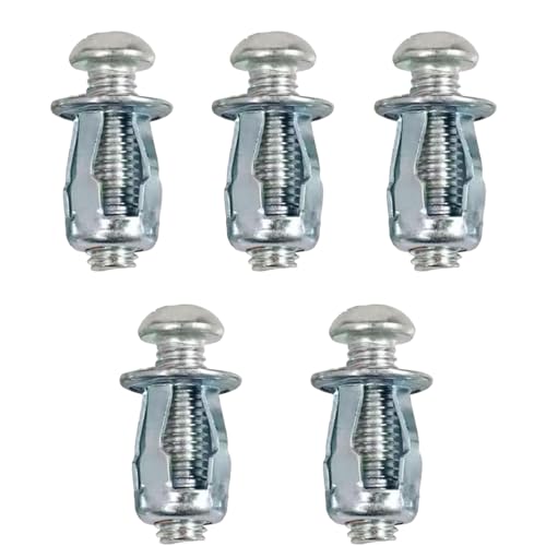 Hollow Wall Anchors, M8 Carbon Steel Drywall Anchors Kit, Heavy Duty Hollow Door Anchors and Petal Nuts for Thin Walls, Hollow Doors, Aluminum Cladding and Iron Sheet, 5 Pcs - size: M8