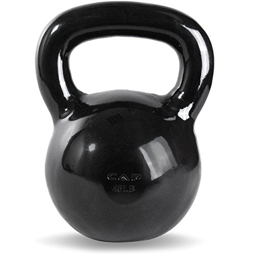 CAP Barbell Black Enamel Coated - Singles and Sets, Multiple Weight Choices - size: 45.0 Pounds