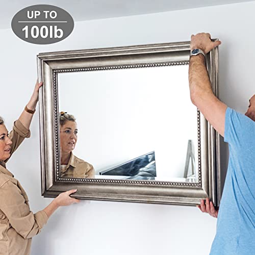50pcs Picture Hangers with Different Sizes, Heavy Duty 30-100lbs Picture Hanging Hooks with Nails, Wall Hangers,Picture Hooks,Professional Plaster Picture Hanging Kit for Wooden Wall or Drywall - size: Gold 30-100lbs