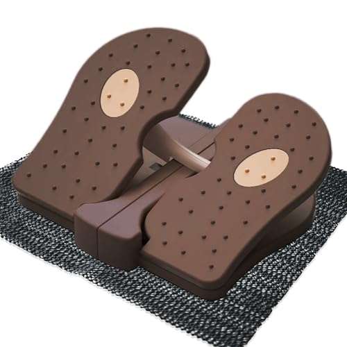 Foldable Leg Exerciser: Portable Foot Pedal Exerciser for Seniors Under Desk Foot Pedal Exerciser Stepper Exercise for Leg Muscles Relieves Varicose Veins Physical Therapy Aid