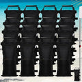 16 Pack (NO Sand) SANWAY 448 LBS Sand Bags for Canopy -Portable and Durable to Secure Tents, Canopies, and Umbrellas at Outdoor Events (Black) - color: Black - 16 PCS