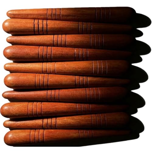 Lungcha Thai Traditional Wooden for Foot Massage Stick Tool Reflexology (Set 10 Foot Massage)