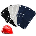 Hard Hat Sweatband, 9 Pack Hardhat Sweatband, Cotton Liner Hard Hat, Washable Sweatband for Hard Hats, Reusable Sweat Liners for Helmet Users - color: Black dark navy gray