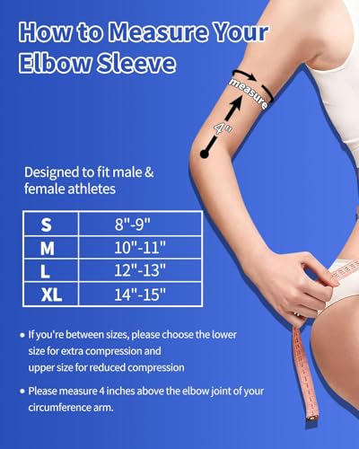 ABYON Compression Elbow Support, 1 Piece Compression Sleeve + 2 Pcs Tennis Elbow Pads for Men Women Pain Relieves Tendonitis, Arthritis, Tennis Elbow, Epicondylitis - color: Blue01, size: X-Large