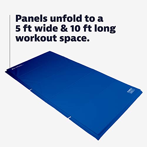 We Sell Mats 5 x 10 Foot Gymnastics Tumbling Mat - color: Blue