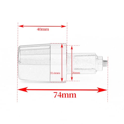 Handle Bar Ends Hand Grips Plug Caps Compatible with Yamaha YZF R1 R1M R1S 1998-2020 2021 2022 2023 2024 2025 | Motorcycle Balance Pad YZF-R1 YZFR1 YZF-R1M YZF-R1S Accessories - color: black