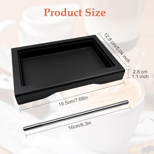 Thin Drip Tray & 6 Bar 9 Bar 12 Bar OPV Spring Fit For Gaggia Classic Pro Traditional Espresso Coffee Machine Parts, Coffee Drip Low water tray, (Low water tray & drain pipe) - size: Low water tray & drain pipe