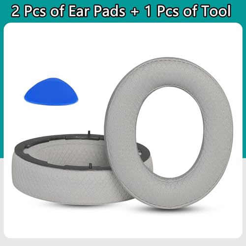 Bathys Earpads Replacement Compatible with Focal Bathys High Fidelity Bluetooth Noise Cancelling Headset Earpads Ear Cushions Mesh Fabric Memory Foam Gray