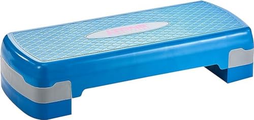 Tone Fitness Compact Aerobic Step Platform | Exercise Step - style: Medium Blue/Gray