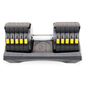 Marcy Adjustable Dumbbell System – 6-in-1 Free Weights for Home Gym, 50 lbs Single or 100 lbs Pair Options for Strength Training - style: 50lb, Single