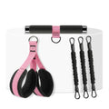 Pedal Resistance Band with Handles, 3 Adjustable Bands, Each Band Provides up to 30 lbs at Maximum Stretch, Combine 1/2/3 Bands for up to 90 lbs, Full Body Home Workout for Core, Arms and Legs