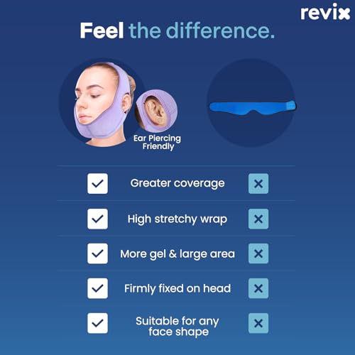 REVIX Wisdom Teeth Ice Pack Head Wrap with 3D Sewing Jaw Ice Pack for Face Oral Surgery Pain Relief for TMJ, Tooth Extraction & Teeth Removed, Extra Snug Fit with 4 Hot Cold Gel Packs, Lavender-Pack 1 - style: Lavender-Pack 1