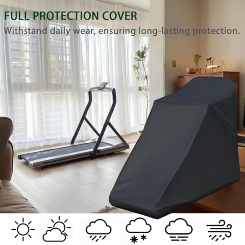 Treadmill Cover, Running Machine Cover, Oxford Cloth Waterproof Dustproof Exercise Equipment Protect with Drawstring and Storage Bag for Outdoor Indoor - size: Unfold
