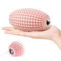 Silicone Vibrating Massage Ball with Rolling Head, 3-Speed Myofascial Massage Roller for Plantar Fasciitis Relief, Hip & Psoas Release, Trigger Point Therapy for Neck, Back, Foot (Pink) - color: Pink