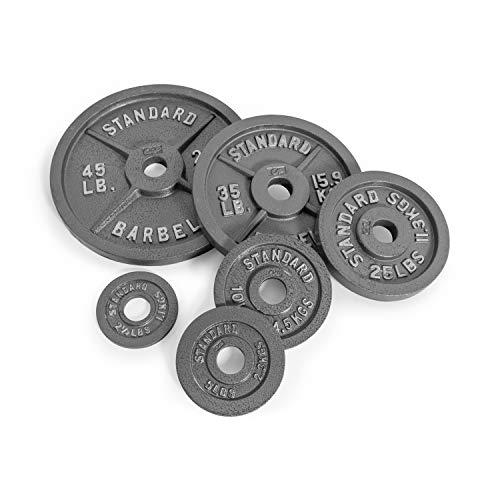 CAP Barbell 2-Inch Olympic Weight Plate | Multiple Options - size: 100 lb - Single, style: Classic - Grey
