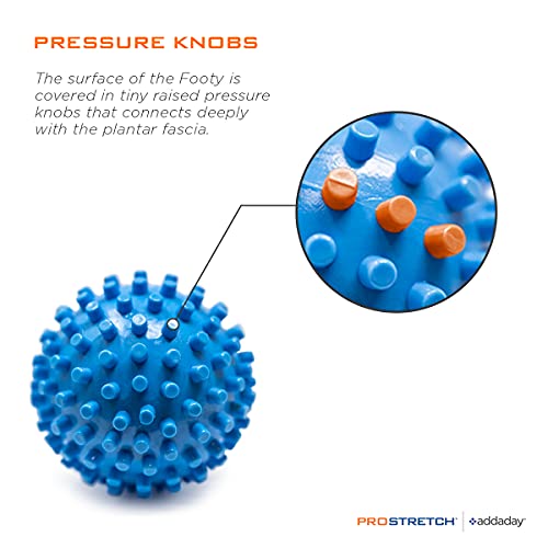 ProStretch Footy, Textured Massage Ball for Plantar Fasciitis & Foot Pain | Textured Spiky Massage Ball for Foot Pain Relief, Muscle Soreness & Deep Tissue Therapy
