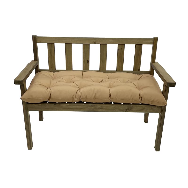 SeaHome Indoor/Outdoor Bench Cushion,Waterproof Swing Seat Cushion,Outdoor Chair Cuhion,for Lounger Garden Furniture Patio Loveseat Bench (47.2" x 19.7", Khaki) - color: Khaki, size: 47.2" x 19.7"