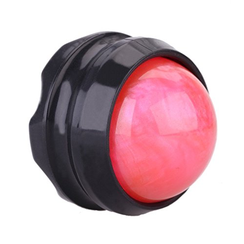 Manual Massage Ball Pain Relief Back Roller Massager Self Massage Therapy and Relax Full Body Tools for Sore Muscle Joint Pain Essential Oils or Lotion Relax (Pink) - color: Pink