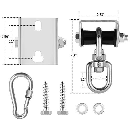Eapele Heavy Bag Hanger, Punching Bag Mount for Ceiling 360° Swivel Wood Beam Holder for Boxing Bag, Heavy Bag, Gym Punching Bag, Speed Bag, Aerial Yoga Swing, Gymnastic Rings, Sandbag, Hammock - color: Heavy Bag Hanger
