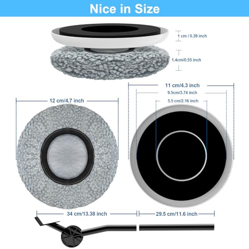 New Upgrade Furniture Sliders - Multi-Surface 3-in-1 Movers Sliders | Round Moving Pads with 8PCS 4.3" Carpet Sliders + 4PCS Hard Floor Socks + 1 Lifter - Protect Floor and Easily Move Furniture - size: 4.3in Round 8+4+1Pack