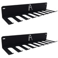IRON AMERICAN USA Omega Gym Storage Rack 9-Hook Heavy-Duty Gym Wall Organizer Gym Caddy Hanger - Gym Accessory Storage - Resistance Bands, Jump Ropes, Barbells, Lifting Belts, Cable Attachments - 2pk - style: OMEGA GYM RACK (2-PACK)