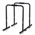 NEWBULIG Dip Bar Station, Adjustable Parallel Parallettes Bar with Soft High-Density Foam Handles, Heavy Duty Dip Stands Workout Equipment for Home, Gym, Patio, Office - color: Inky Black