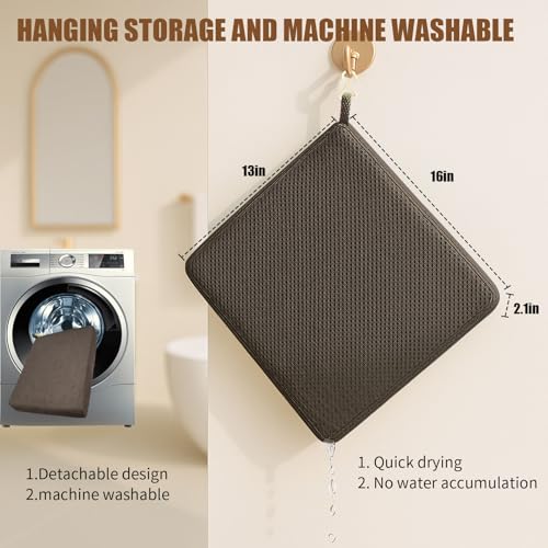 2 Pack Shower Bench Cushion, Soft Chair Pad for Elderly Bathing, Easy to Clean & Quick Dry, 4D air Fiber Material, Suitable for Shower Seat Cushion, Bathtub Baths, Poolside Rest, Brown - size: Brown