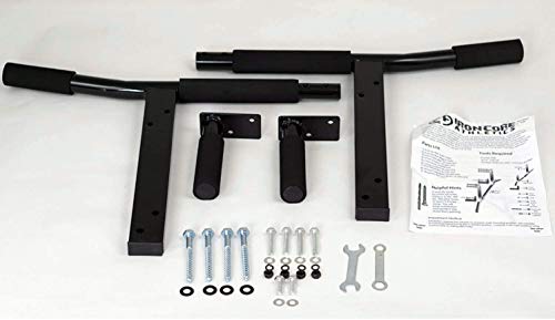 Joist Mount Pull Up Bar with Pull Up Assistance Bands - Commercial Gym Quality Pullup Bar with 41" Loop Exercise Pull-Up Assist Bands - color: Green