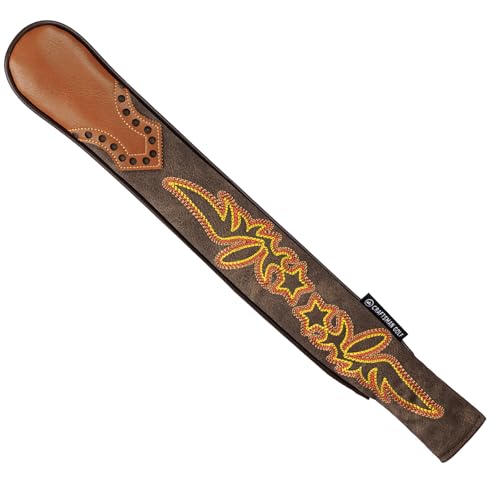 Craftsman Golf Cowboy Western Retro Brown Durable Golf Headcover Head Cover fits up to 460cc Driver for Fairway Wood Hybrids Rescue Putter Protector - style: Golf Alignment stick cover