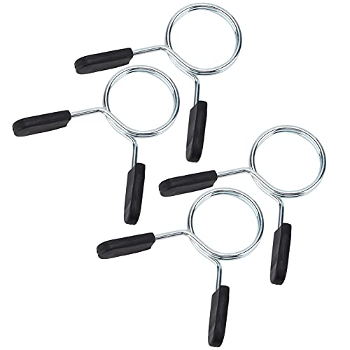 Heavy Duty Barbell Clamp Spring Collar Clips for Secure Weightlifting, Weightlifting Spring Clip, Gym Barbell Lock, Secure Dumbbell Collar Clip (48mm)